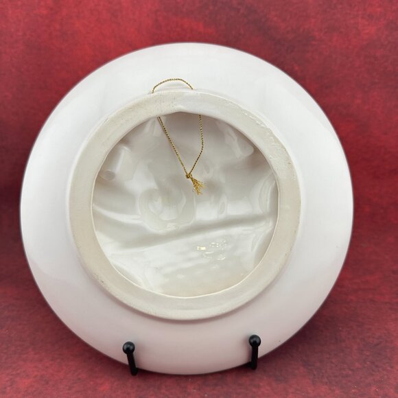 VINTAGE CERAMIC WALL HANGING 3D FRUIT BASKET PLATE MADE IN JAPAN,  HARUTA BRAND - Picture 2 of 4